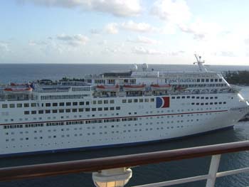 Ship dock next to us